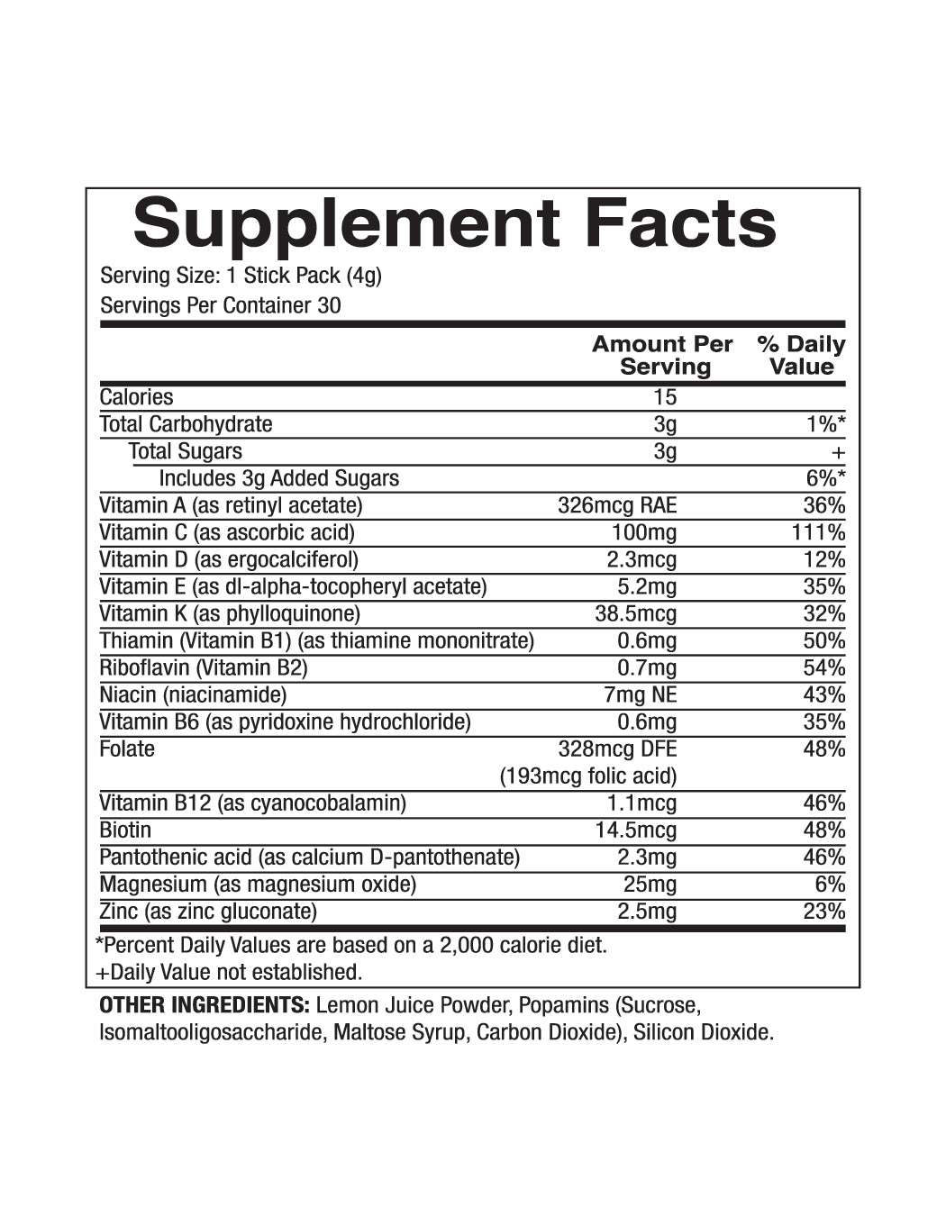 POPAMINS - MULTIVITAMIN - BERRY BLAST - 30 PACK