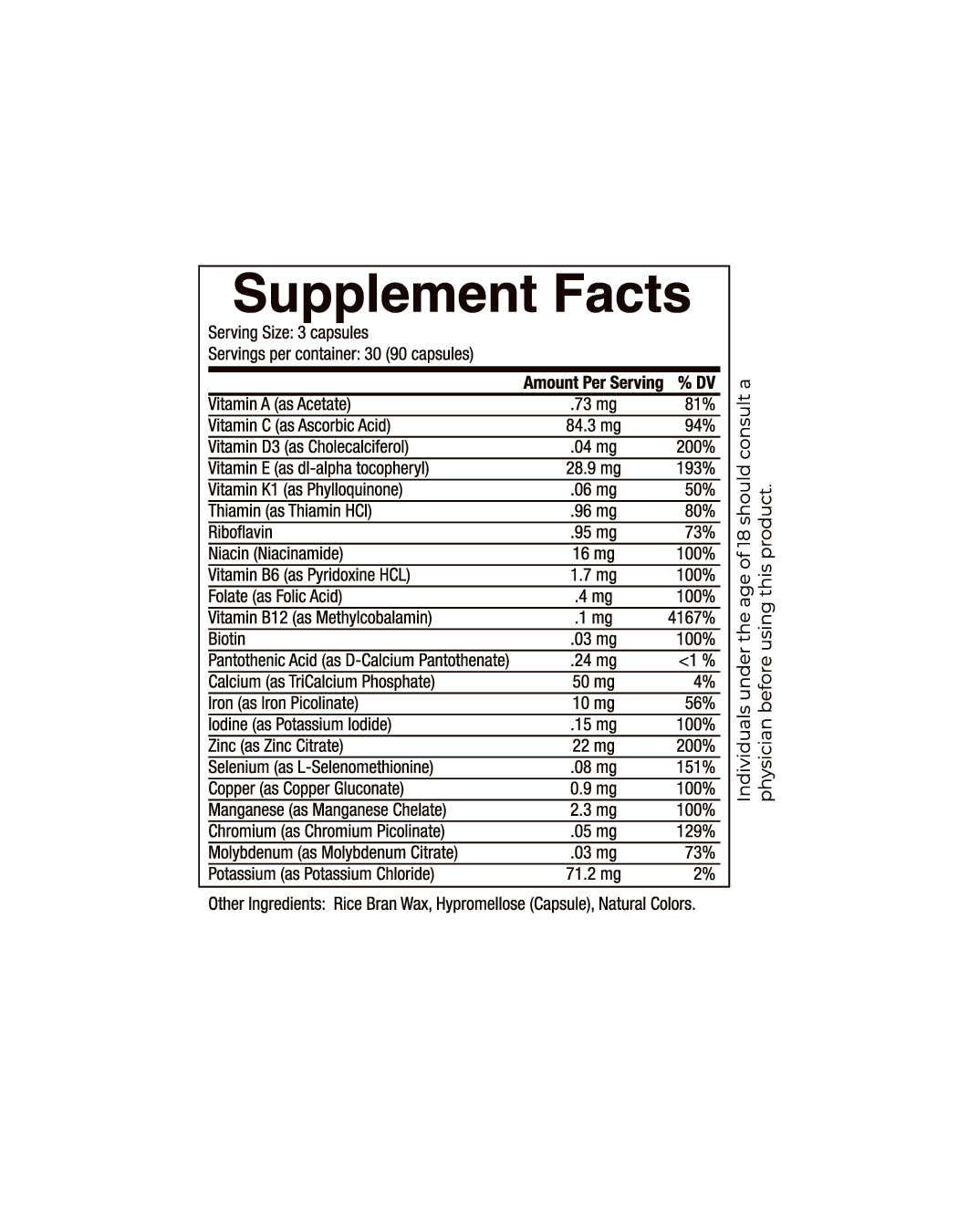 Mens Multivitamin - 20s