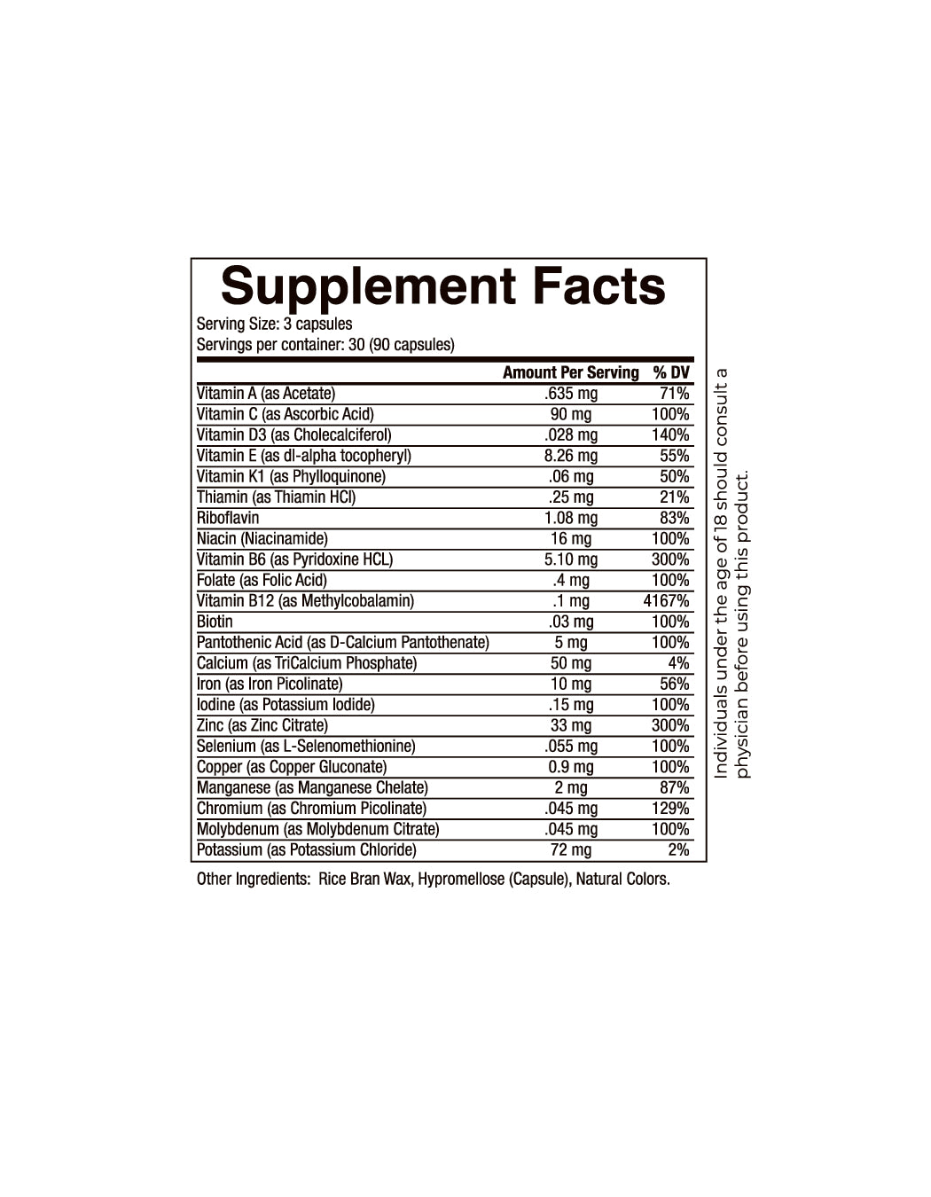 Mens Multivitamin - 60+