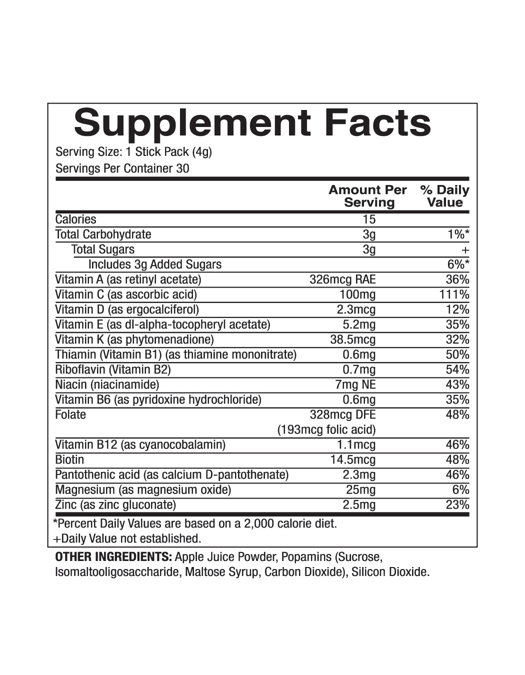 POPAMINS - MULTIVITAMIN - BERRY BLAST - 30 PACK