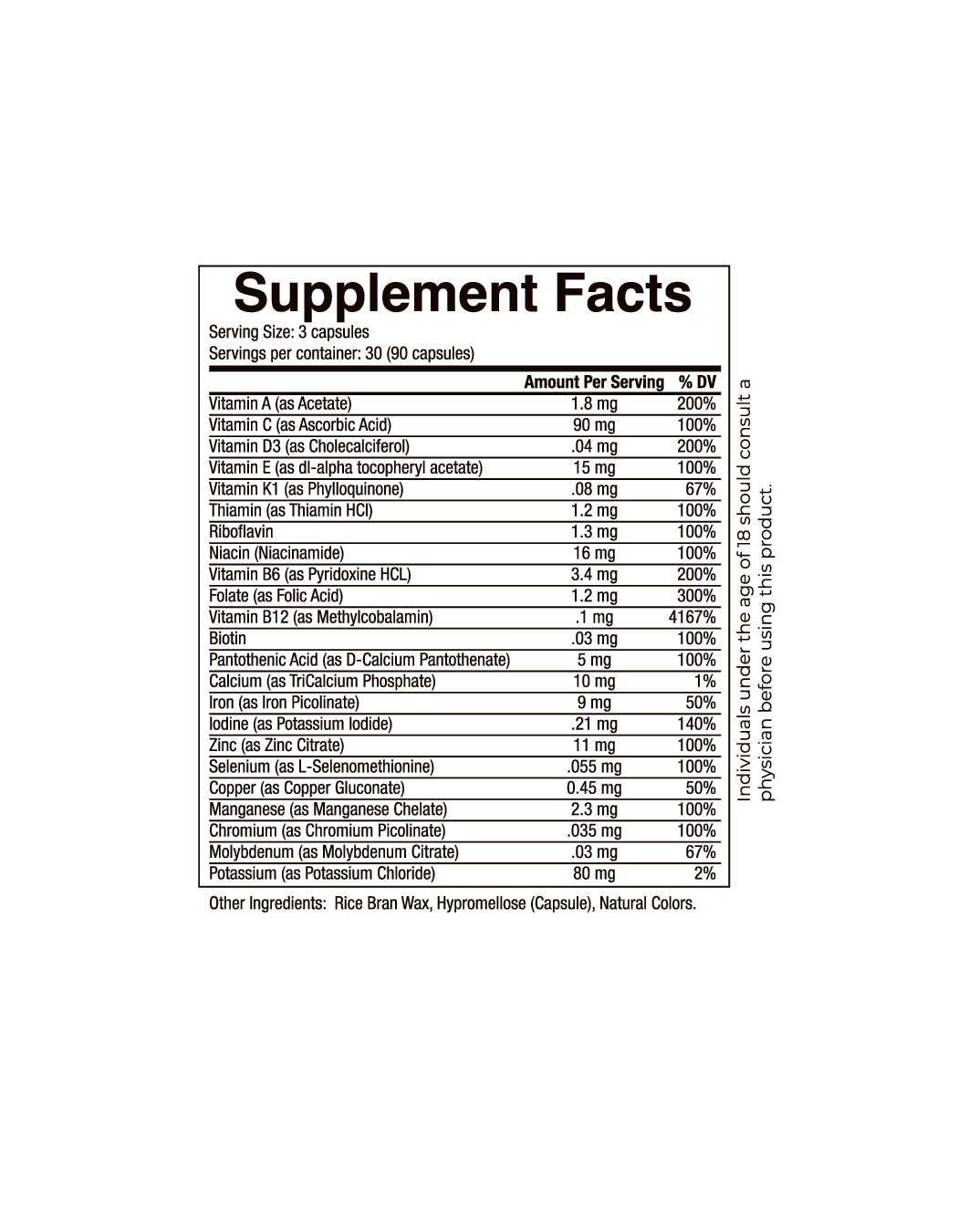 Womens Multivitamin - 50s